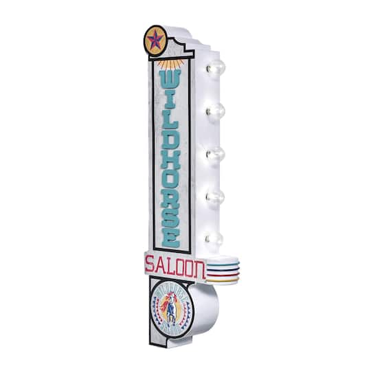 American Art Decor Wildhorse Saloon LED Marquee Sign - 30.1" H x 9.5" L